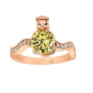 New 18k rose gold plated cat ring from the “PURRFECT” collection fragrant jewels